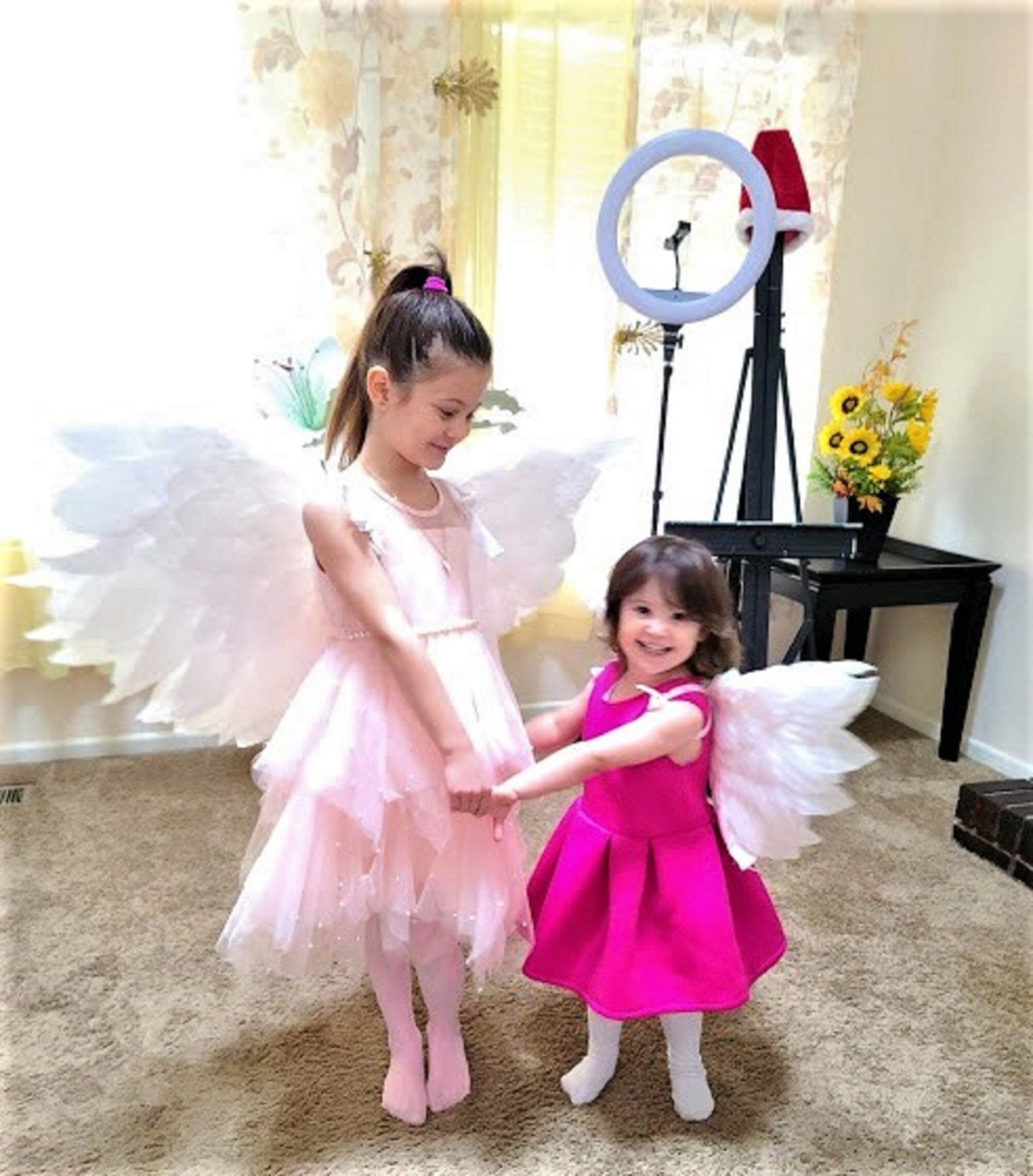 Wearable Angel Wings. L Size 42x24 Inches and S Size 25x15 Inches