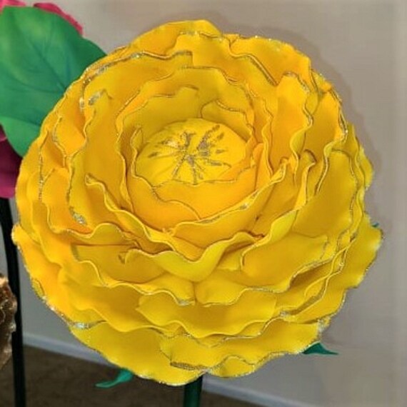 Oversized Foam Flowers With Stem/custom Type Color Size/sizes Listed in  Diameter of Flower Head/more Info & Video in Description Below 