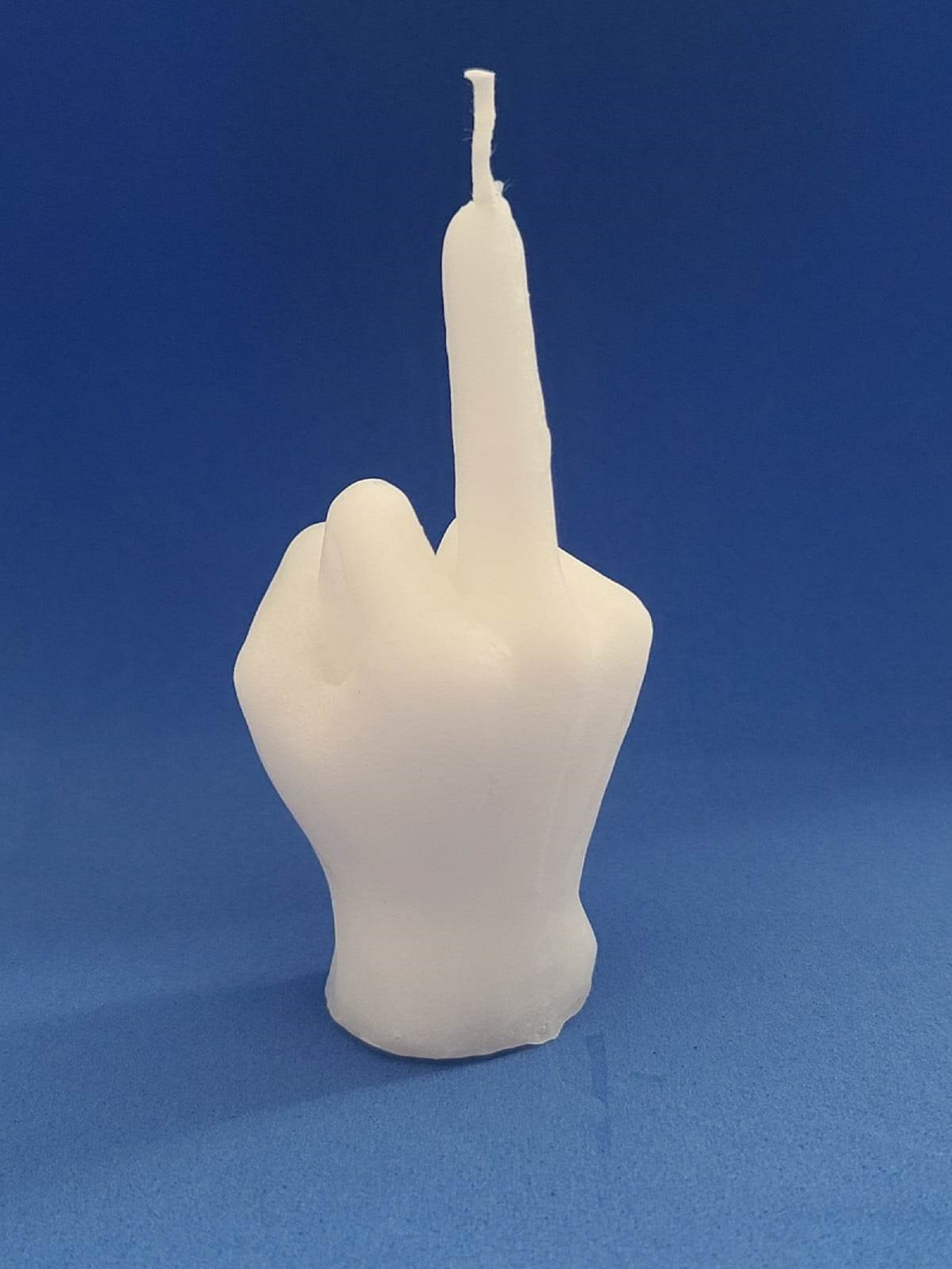 Fun Middle Finger Candle/fu Bad Luck Candle/size 4 Tall Etsy