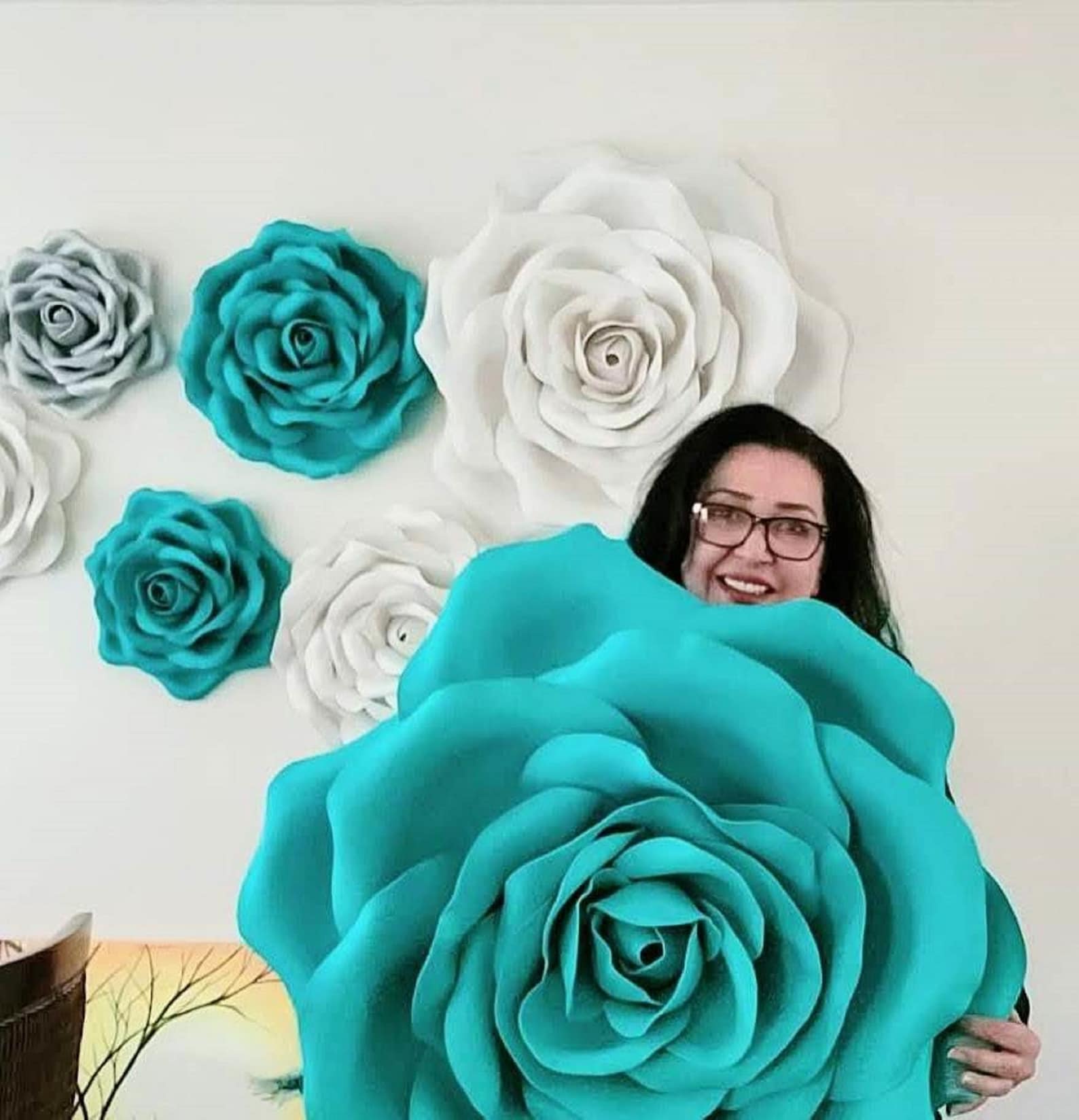 Large Foam Roses/wall Decor/this is NOT a Paper Flowers They Etsy