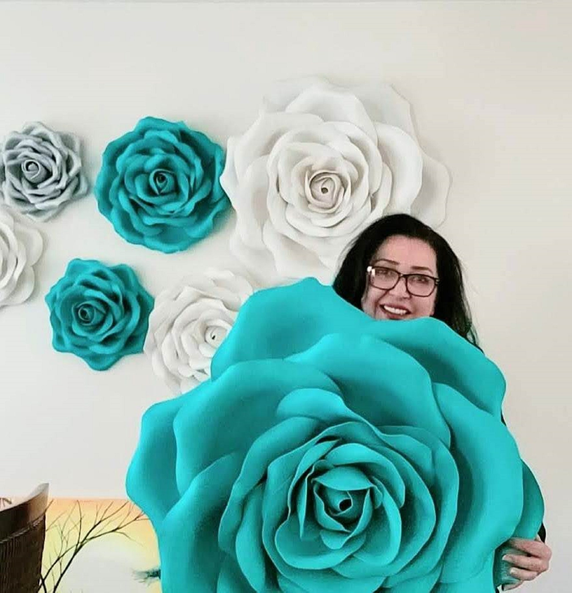 Large Foam Roses/wall Decor/this is NOT a Paper Flowers They Etsy