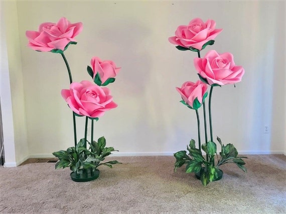 Oversized Foam Flowers With Stem/custom Type Color Size/sizes Listed in  Diameter of Flower Head/more Info & Video in Description Below 