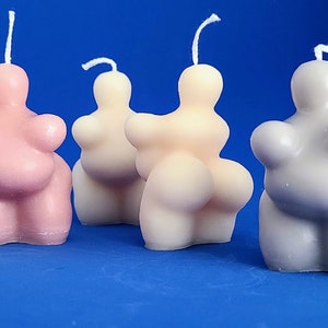 Spiritual Fat Female Body Candles/Goddess Candle/Fat Female Torso/Vesta Curvy Body