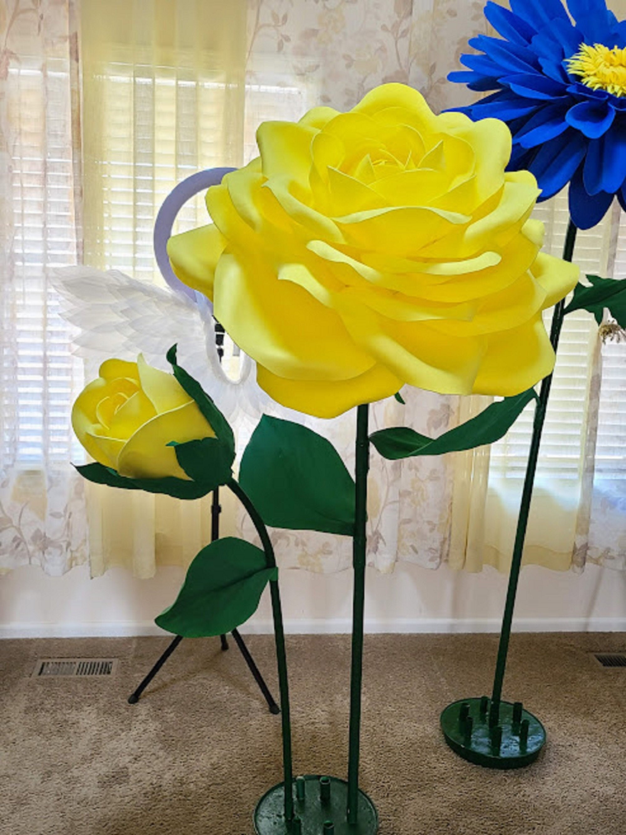 Oversized Foam Flowers With Stem/custom Type Color Size/sizes