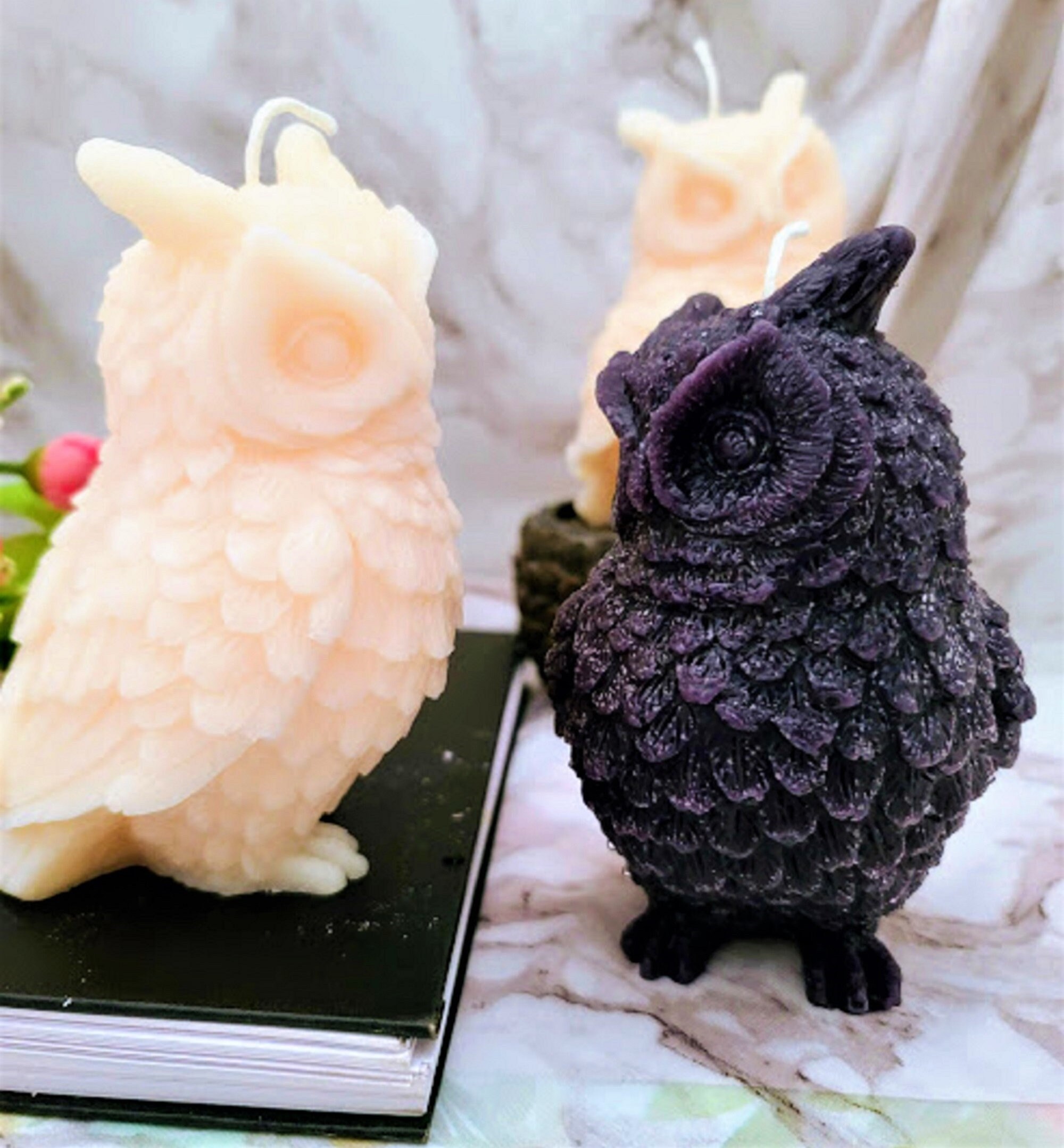 手作りフクロウのソイキャンドル：装飾用香り付きキャンドル - Etsy 日本