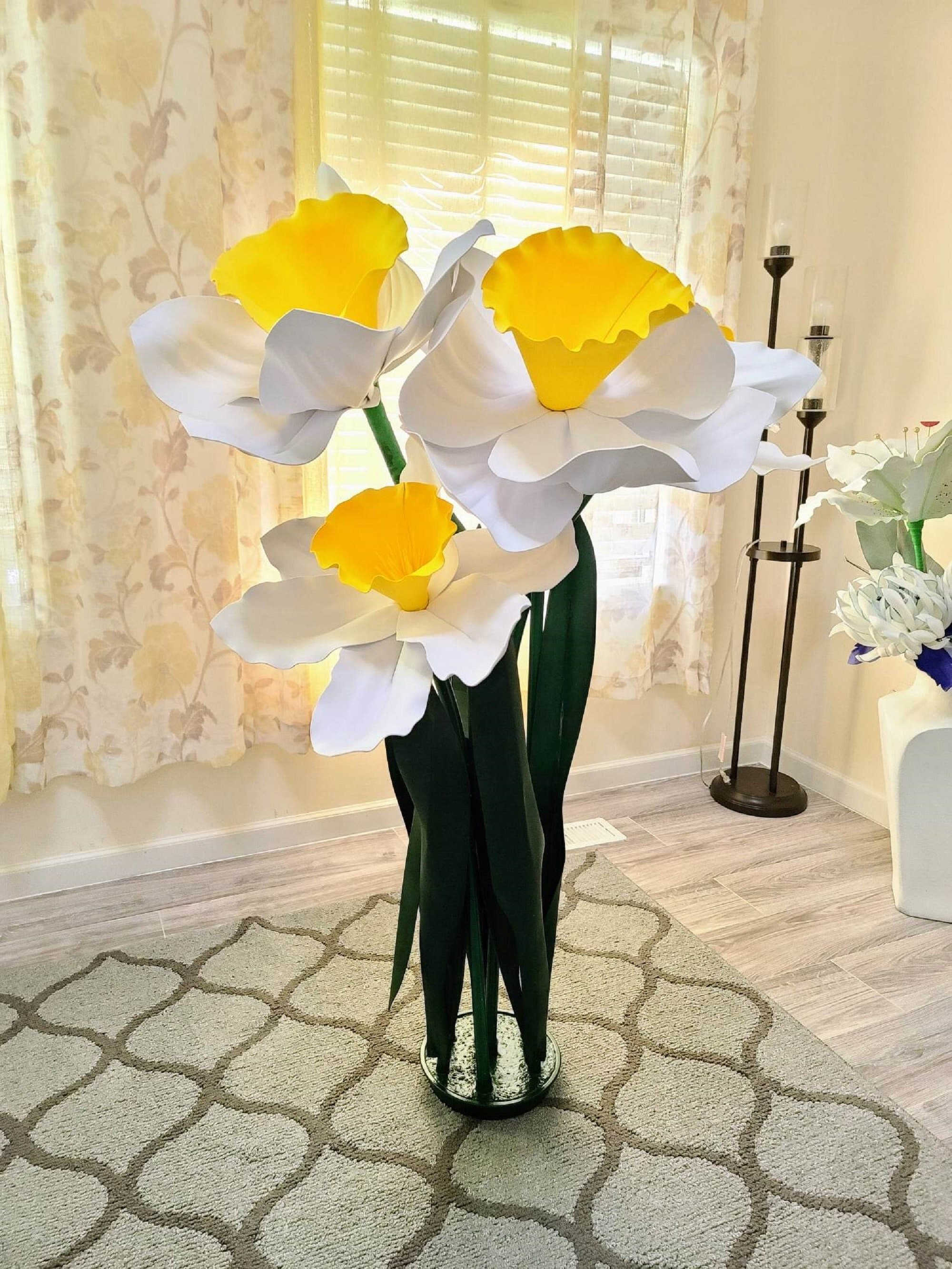 Giant Oversized Foam Daffodils With Stem Bush/5ft Tall/custom Colors