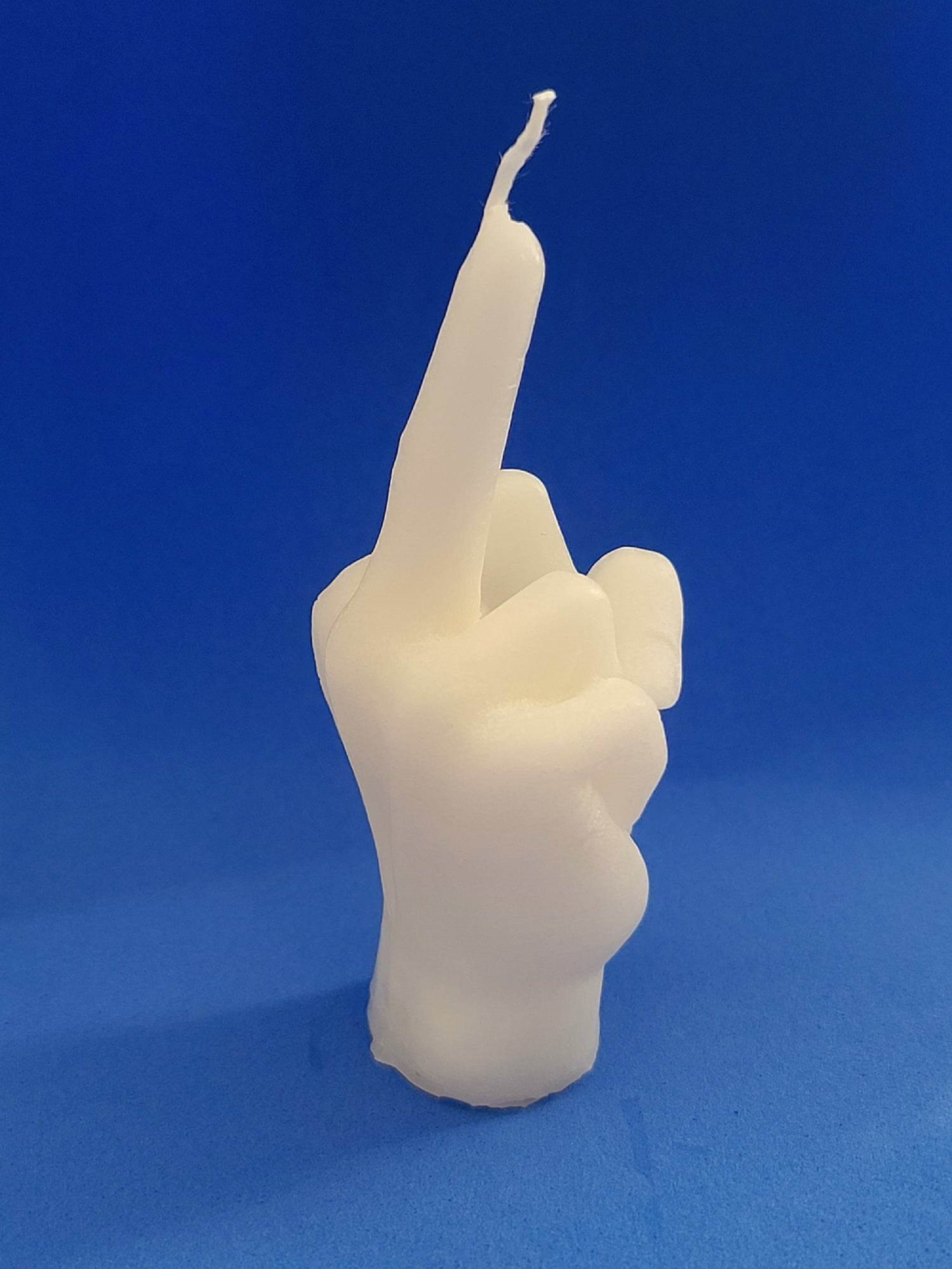 Fun Middle Finger Candle/fu Bad Luck Candle/size 4 Tall Etsy