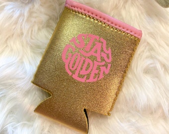 gold koozie