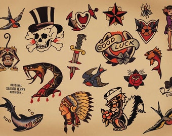sailor tattoo etsy