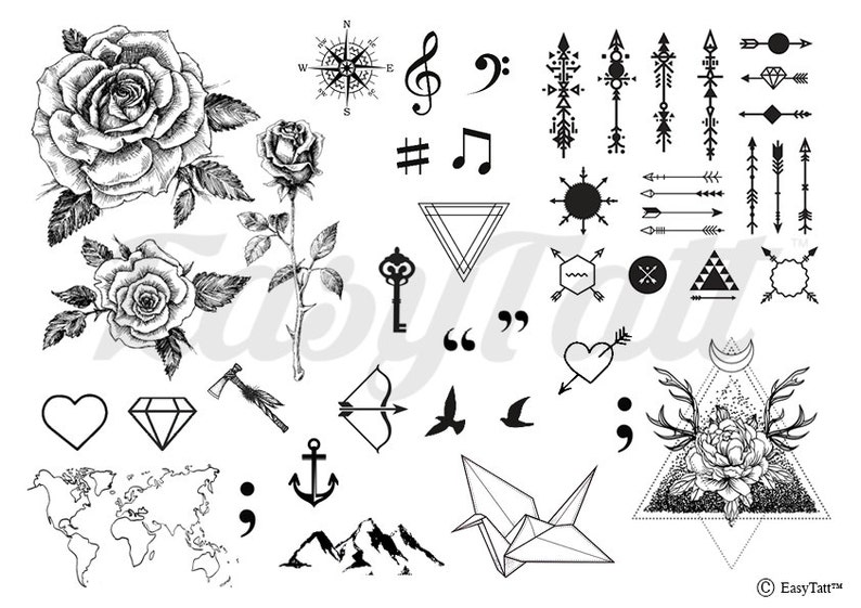 Easytatt™ Temporary Tattoo Set Etsy