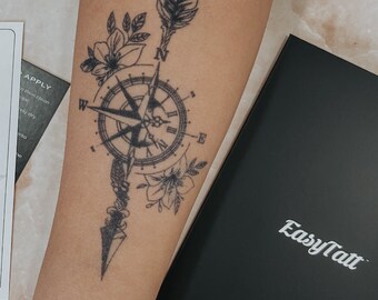 Adventure Semi-Permanent Tattoo, Long Lasting Temporary Tattoos, Waterproof, Sweat proof, All Natural Ink