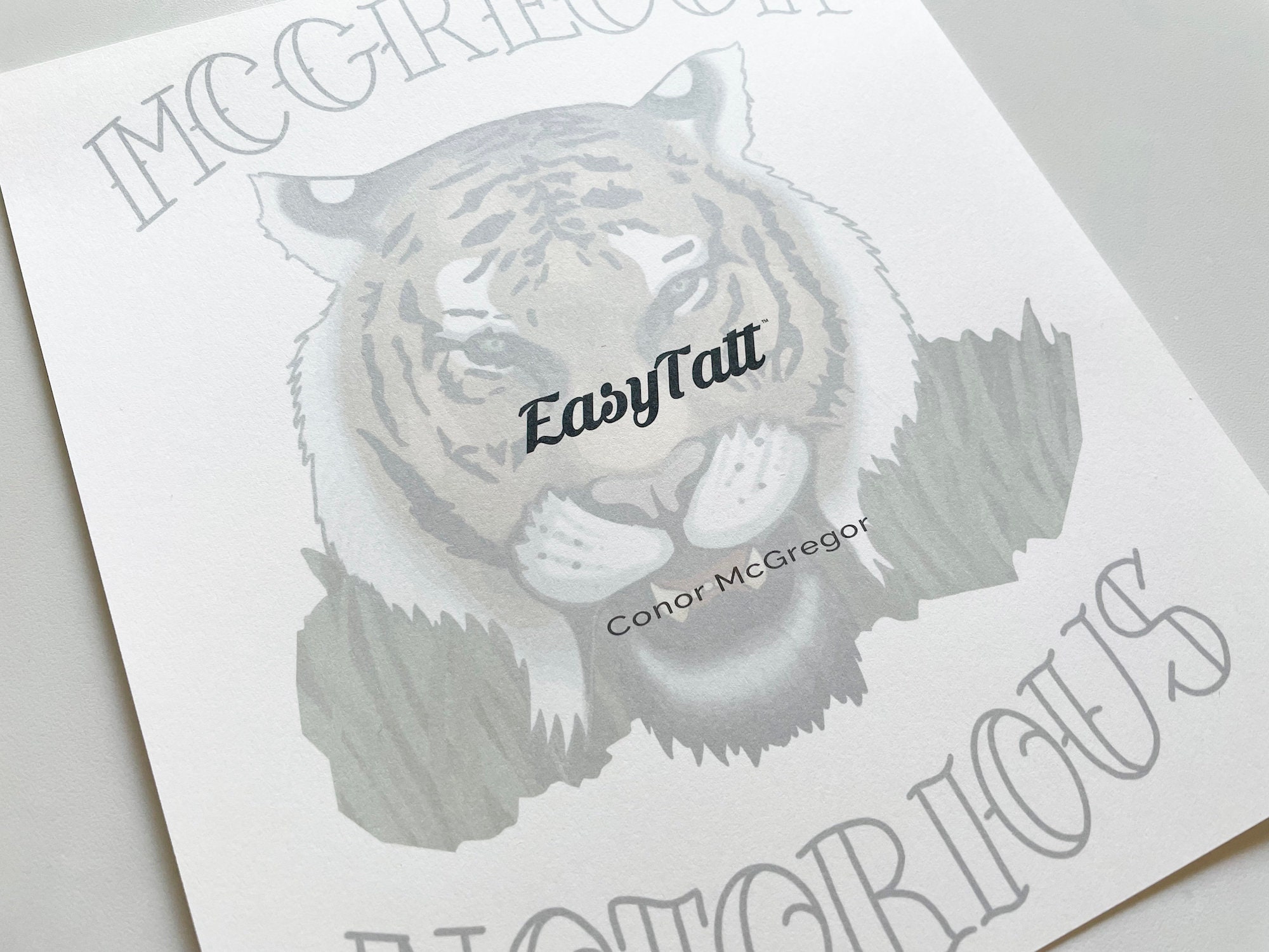 Conor Mcgregor Temporary Tattoos Connor Mcgregor Chest Tattoos - Etsy