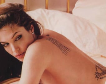 Angelina Jolie Temporary Tattoos