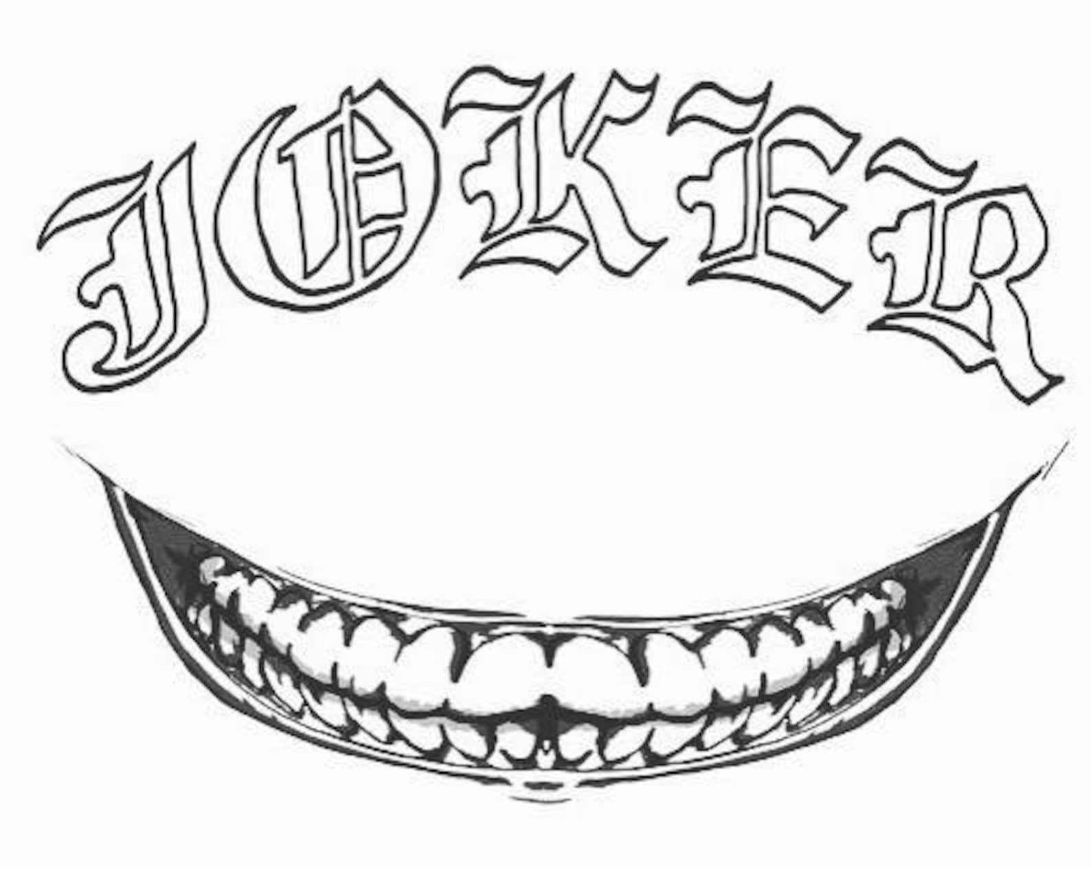 The Joker Temporary Tattoos Joker Temporary Tattoo Suicide Etsy