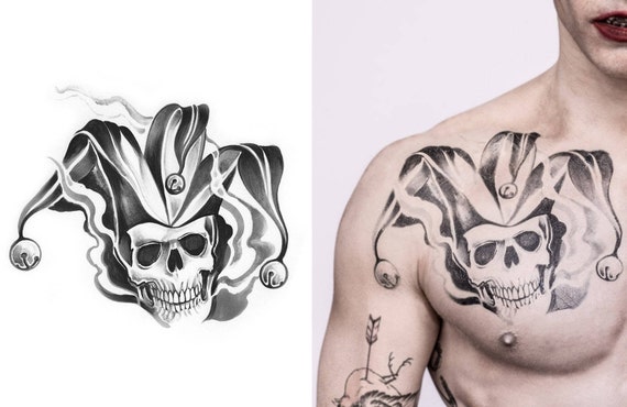 Le Joker Temporary Tattoos Joker Temporary Tattoo Suicide Squad Temporary Tattoos Halloween Ideas Suicide Squad The Joker Outfit