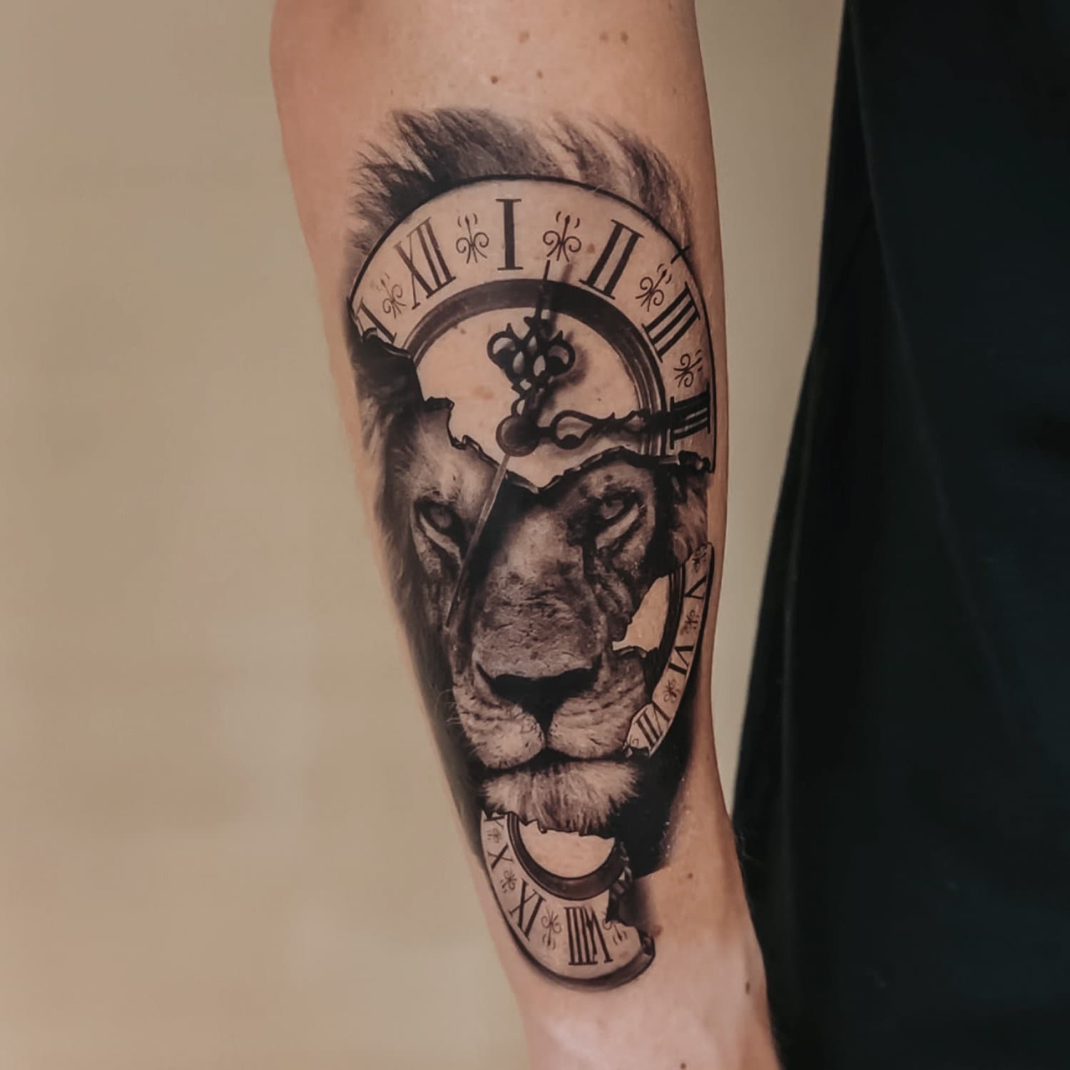 Tatuajes Temporales Hojas de Tatuajes Temporales Realistas de Calidad Duradera Reloj de Leon Tinta Organica Impermeable Tatuajes Falsos de Alta Calidad Etsy Mexico