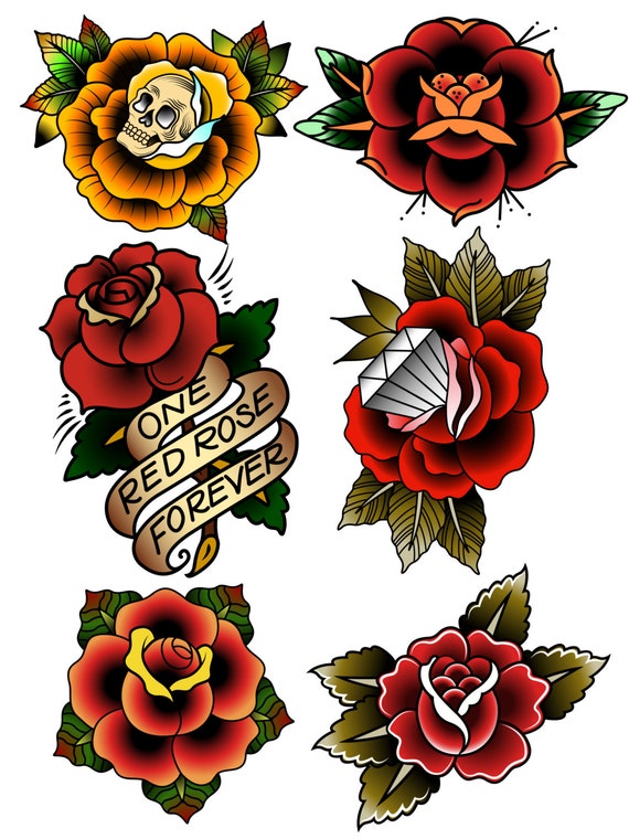 45+ Famous Ideas Traditional Rose Tattoo Drawing