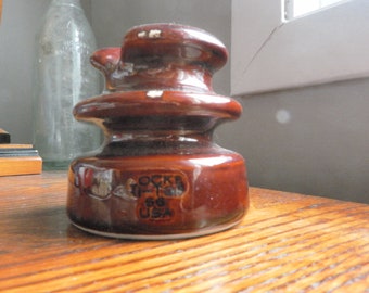 Antique insulator OCKE 66 ceramic vintage piece of history in immaculate condition