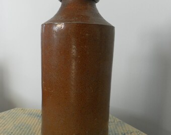 IDEAL RESTAURANTS LTD  in collectors condition salt glazed brown stoneware carafe