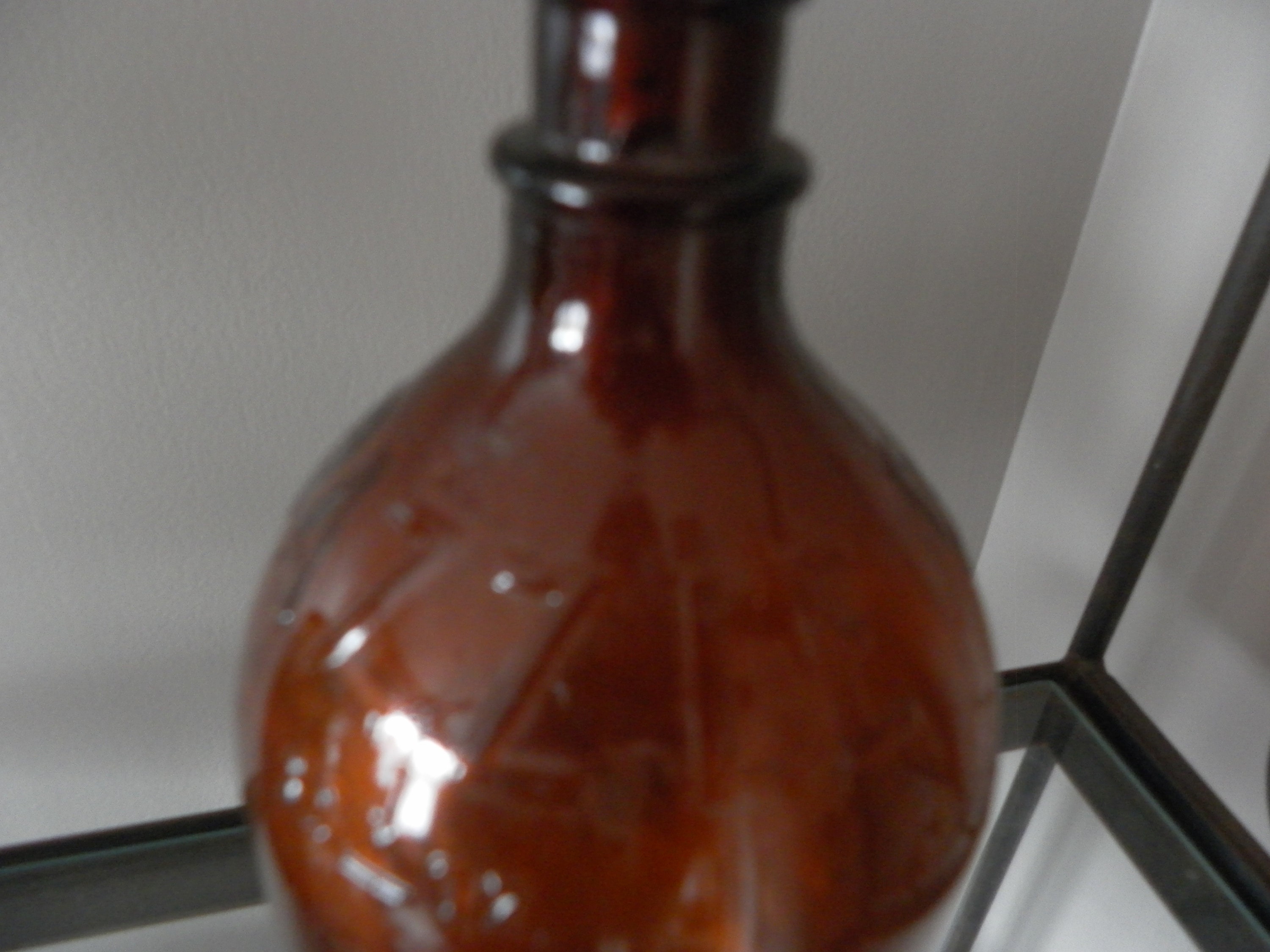 Old Dazzle Bottle Brown Glass Vintage Condition 1924 Dazzle Bleach Amber Bottle J. L. Prescott