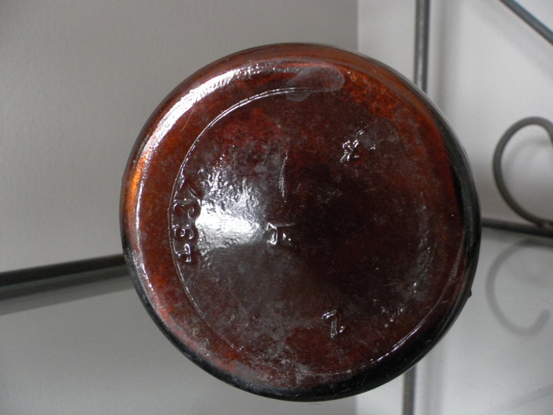 Old Dazzle Bottle Brown Glass Vintage Condition 1924 Dazzle Bleach Amber Bottle J. L. Prescott