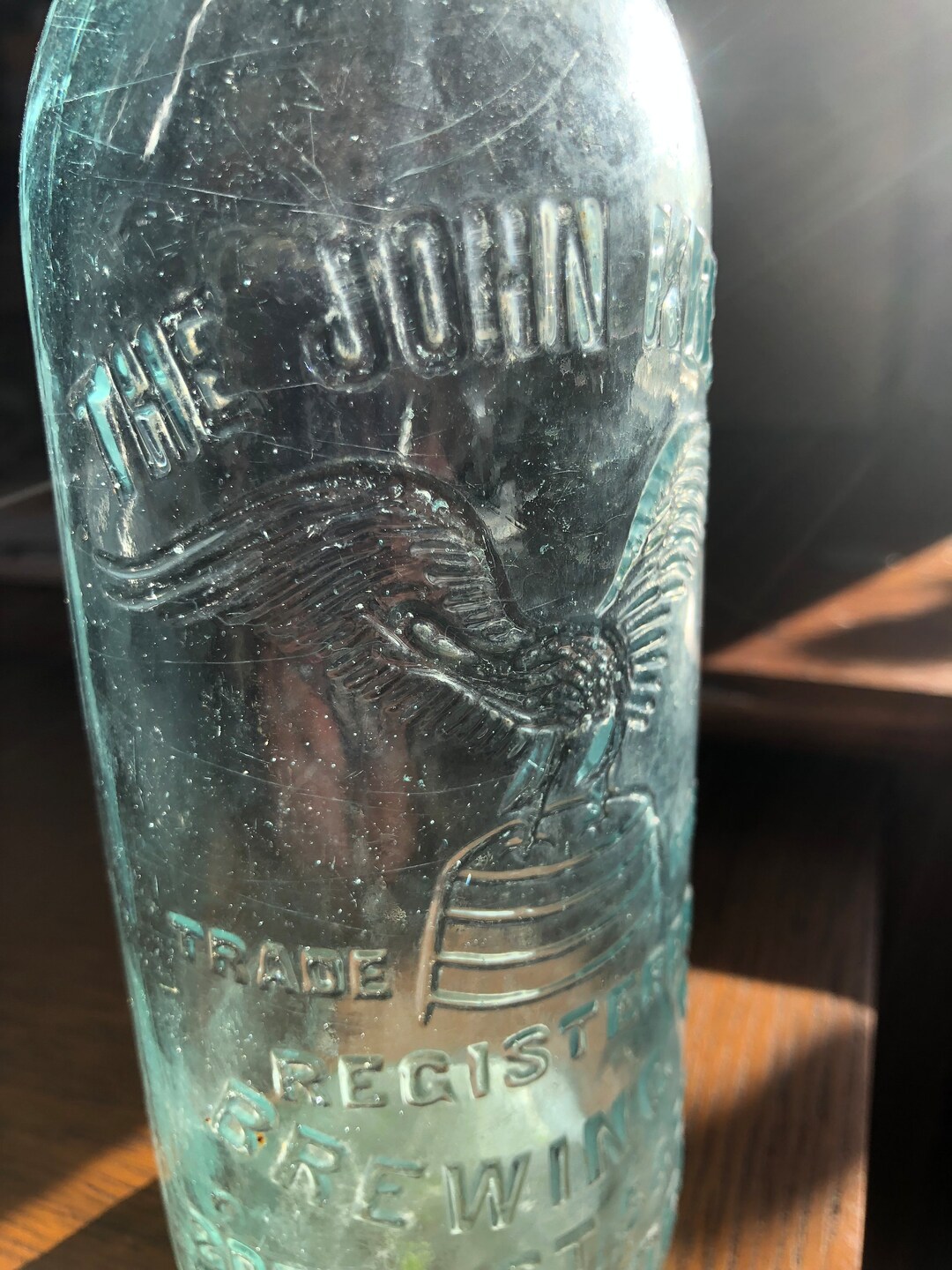 John Kress Brewing Co New York Blob Top Bottle in Good Vintage