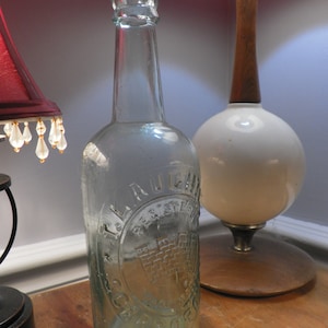 T. Laughton Scarborough blob top beer bottle embossed in amazing vintage condition, ready to add to your collection