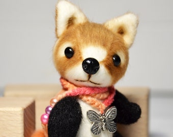 Artist teddy doll red panda stuffed plush red panda toy