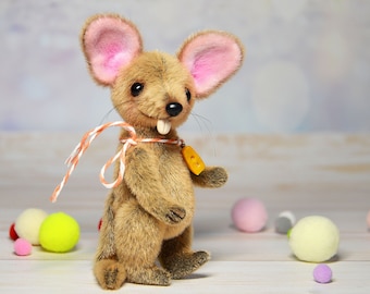 ぬいぐるみ Steiff Original Mohair 0201/19 Plush Toy Steiff Original Mohair 0201/19 with Ribbon and Tag