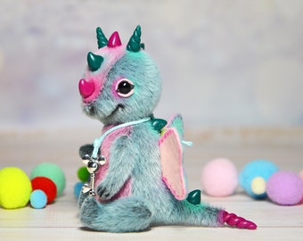 Miniature artist dragon toy stuffed dragon toy for dolls