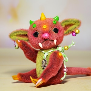 Mini Plush Monster Doll: Fantasy Art Creature
