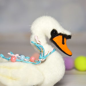 Miniature swan toy stuffed swan toy plush swan toy image 5