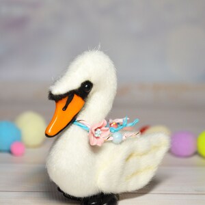 Miniature swan toy stuffed swan toy plush swan toy image 3