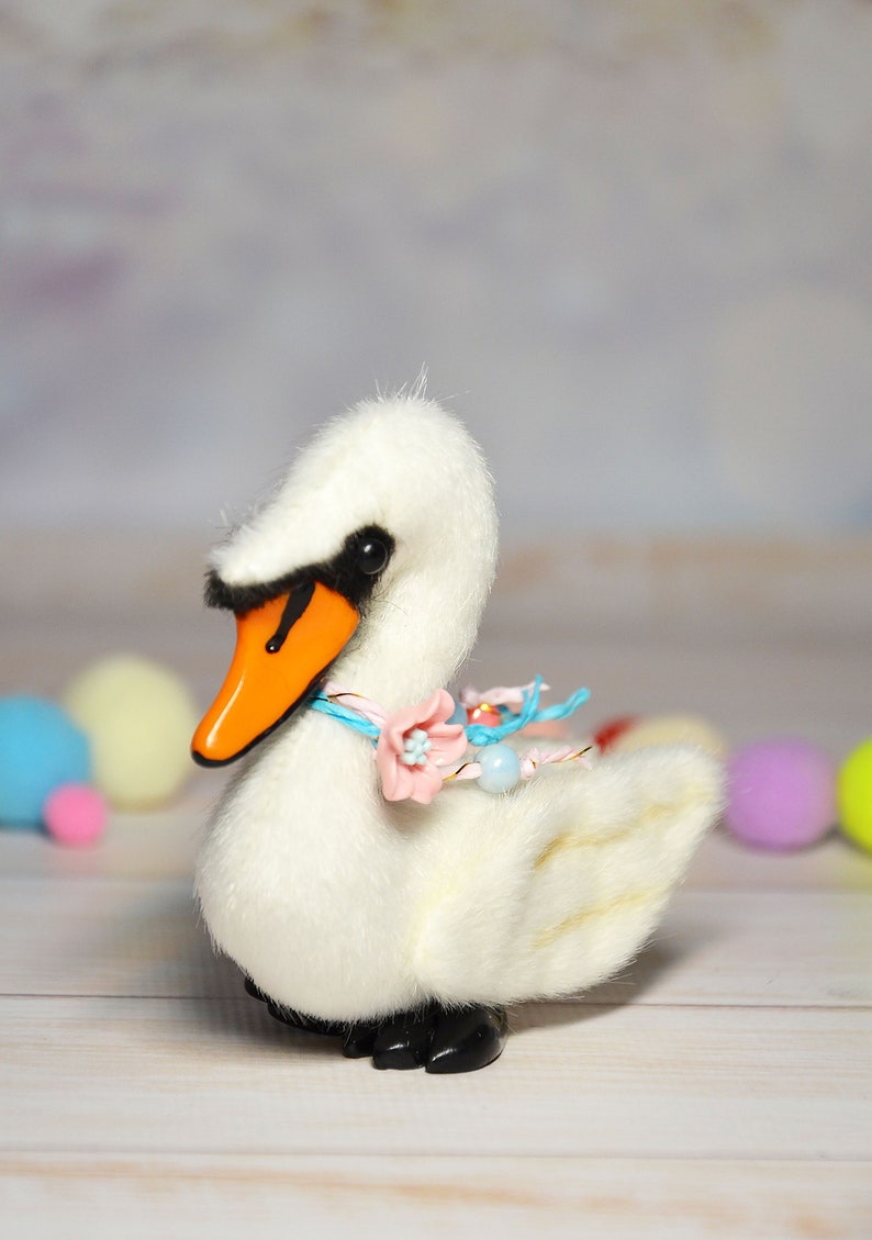 Miniature swan toy stuffed swan toy plush swan toy image 3