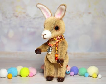 Mini plushie donkey toy art doll donkey Christmas gift