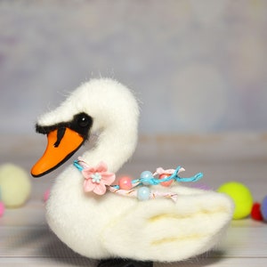 Miniature swan toy stuffed swan toy plush swan toy image 2