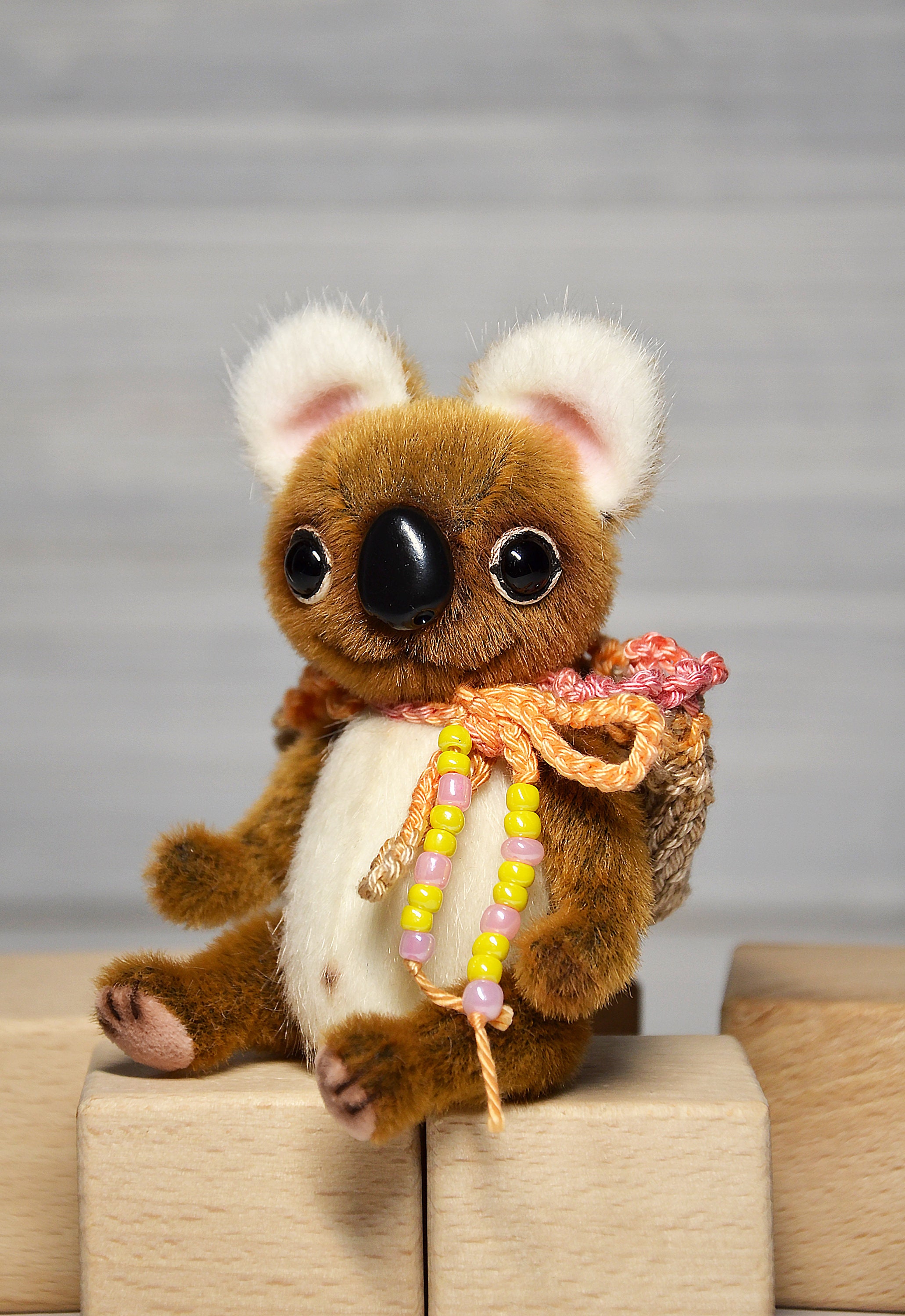 Artist koala bear miniature koala stuffed koala Mother's Etsy