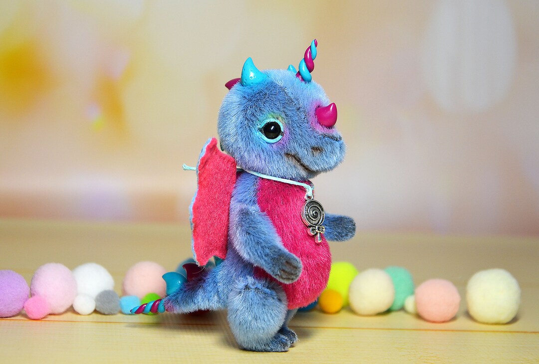 Artist Dragon Toy Small Stuffed Dragon Toy for Blythe - Etsy