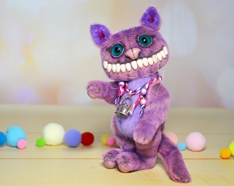 Miniature Cheshire cat toy stuffed Cheshire cat for Blythe dolls