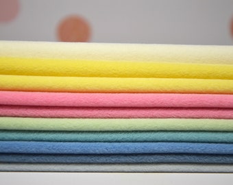 Set of fabric for miniature teddy bears fur for mini-bears hand-dyed fabric