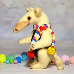 Künstlerpuppe Ameisenbär Spielzeug mini Plüschtier Ameisenbär für Blythe Dolls