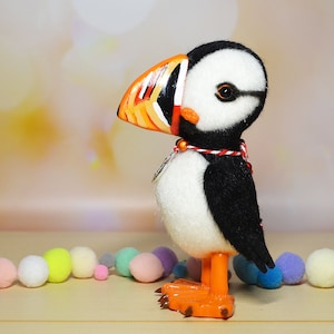 Mini peluche macareux macareux oiseau fait main macareux macareux