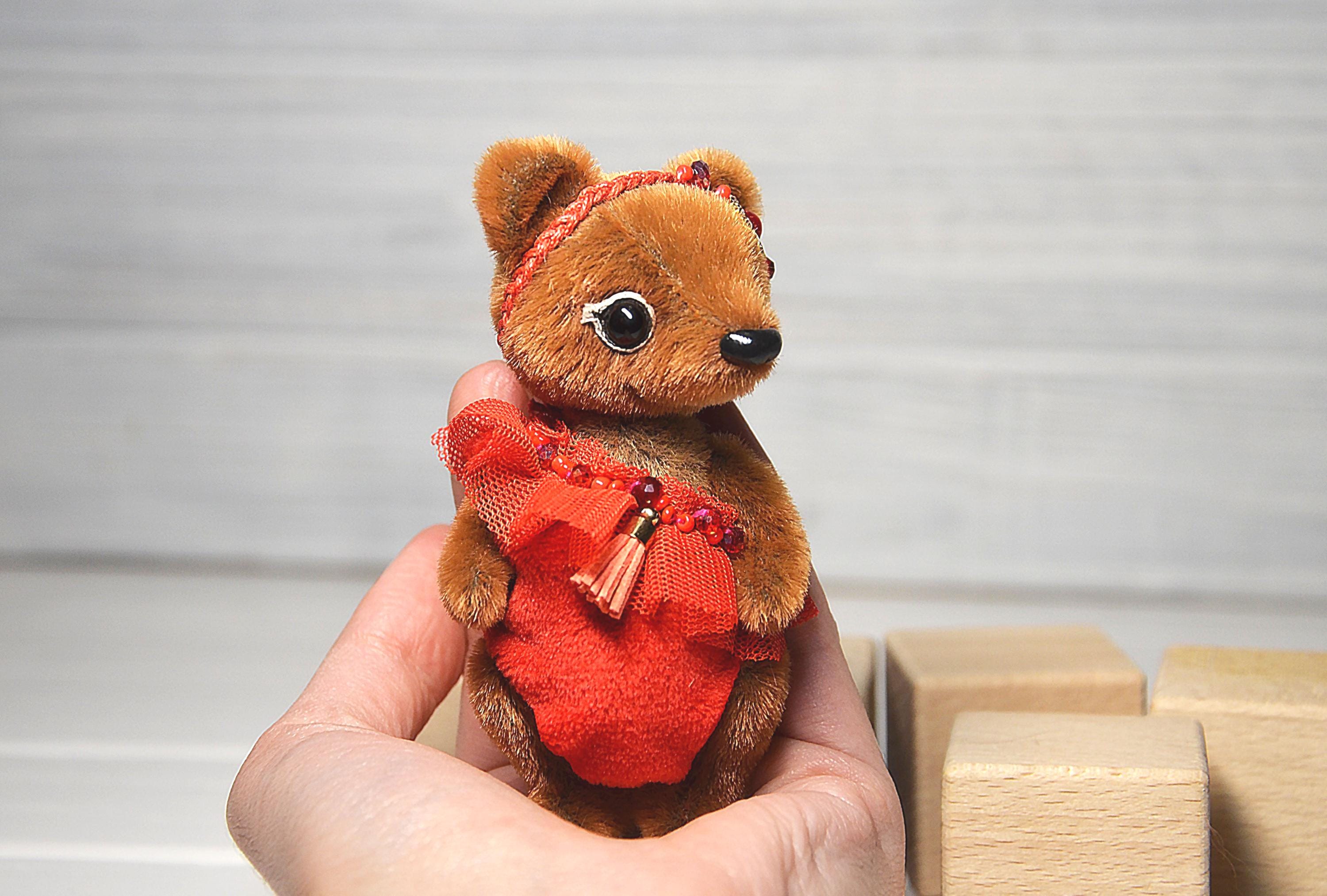 ブライス人形用のミニぬいぐるみテディベアおもちゃアートドール