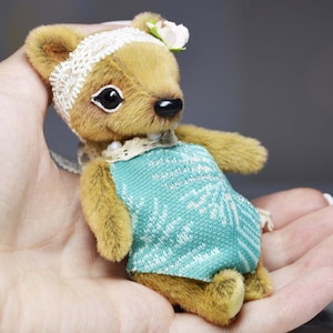 Mini plushie teddy bear toy art doll teddy bear