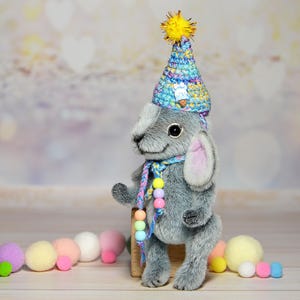 Mini plushie bunny toy art doll bunny toy for Blythe dolls
