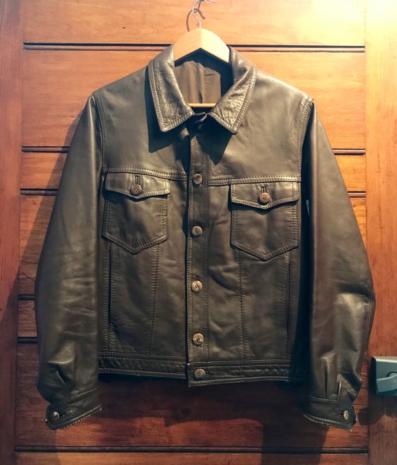 1970s Brown Leather Jacket