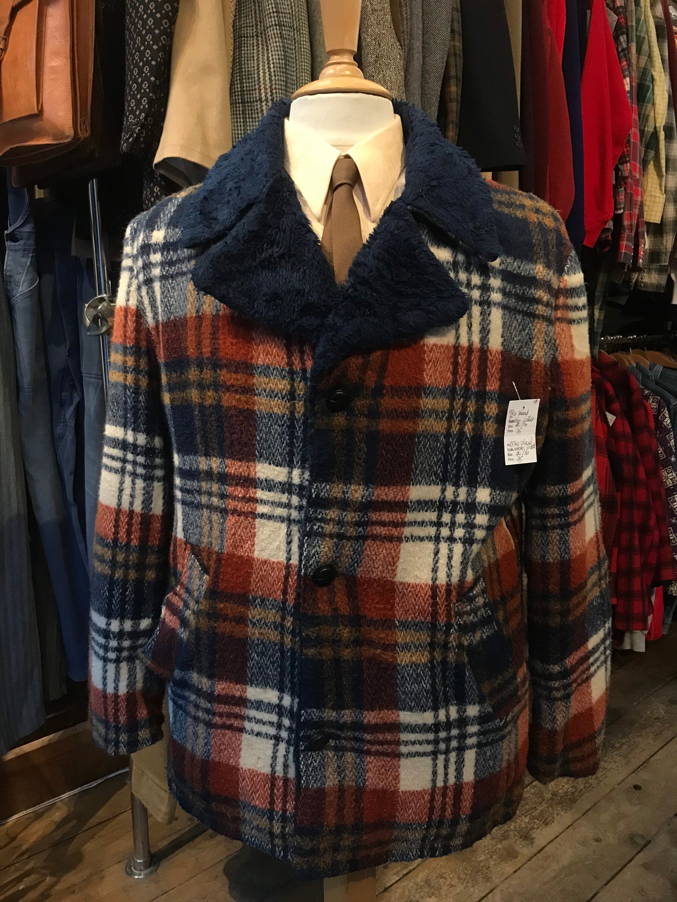 1970s Plaid Wool Lumber Jacket Etsy