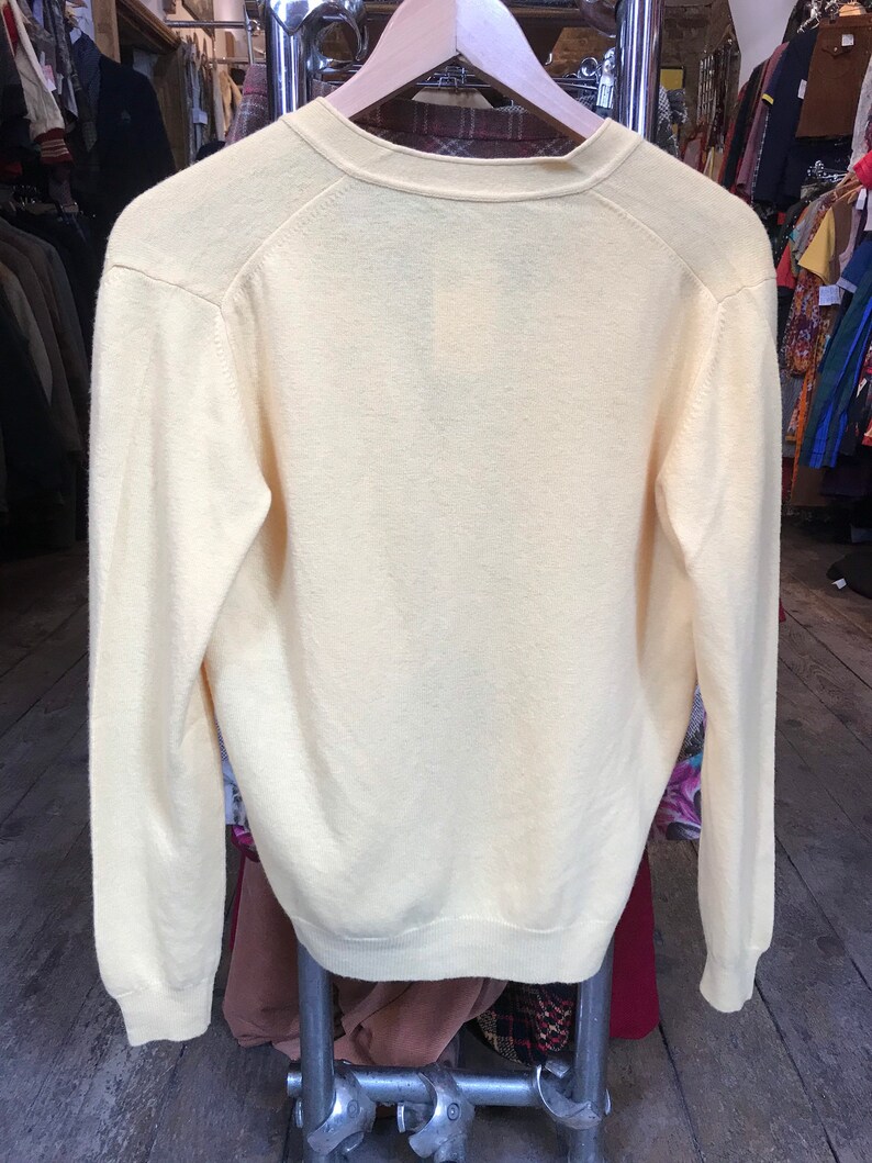 Vintage Lemon Lambs Wool Cardigan