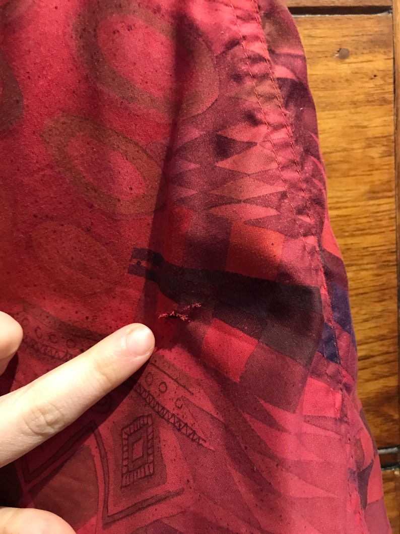 1990s Oversized Printed Rain Coat
