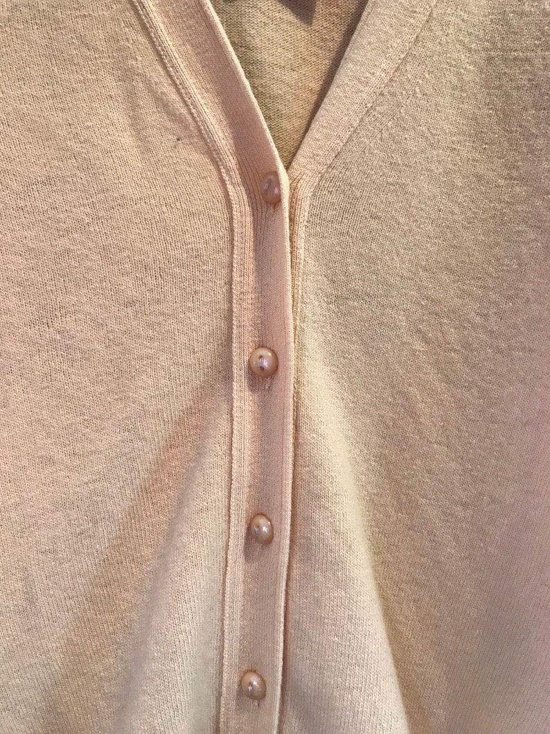 Vintage Lemon Lambs Wool Cardigan